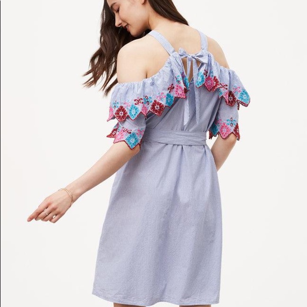 Loft Back Tie Fiesta Dress